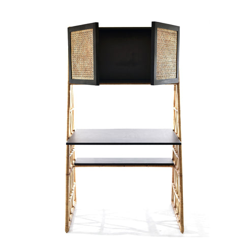 BANDERITAS | work-study table with cabinet and shelf