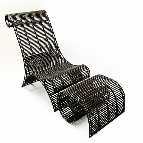 BANIG | All-Weather Lounge Chair With Footstool